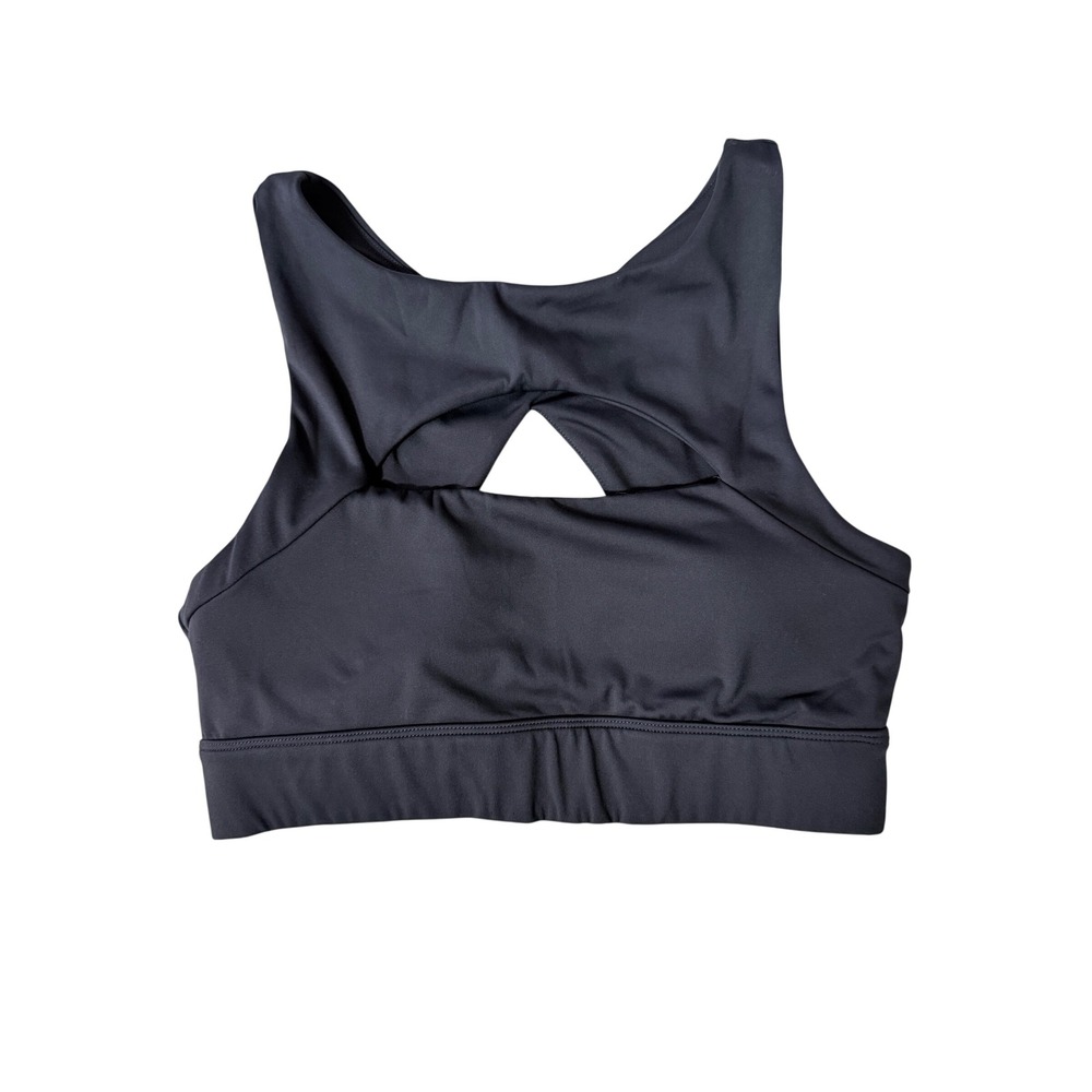 Vitality Ascend Sports Bra High Neck Keyhole Black Size M